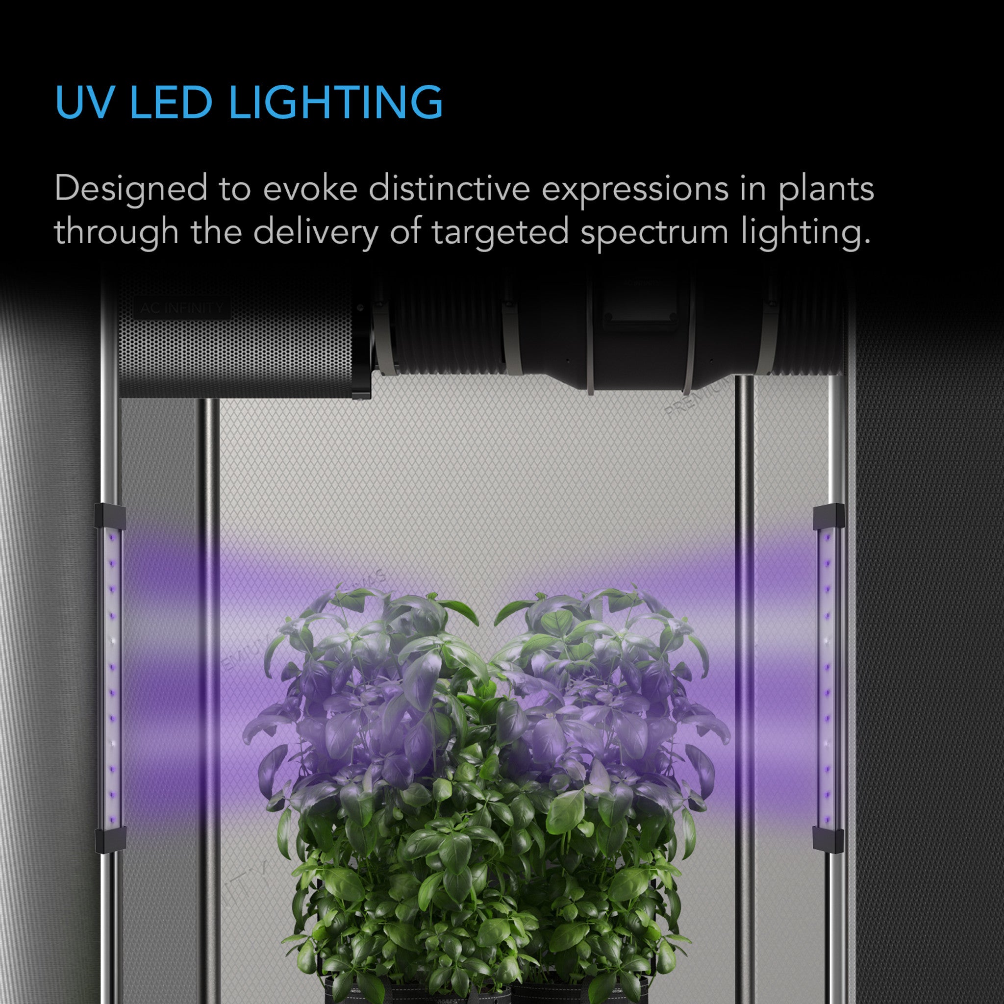 IONBEAM U2, TARGETED SPECTRUM UV LED GROW LIGHT BARS, 2-BAR KIT, 11-INCH